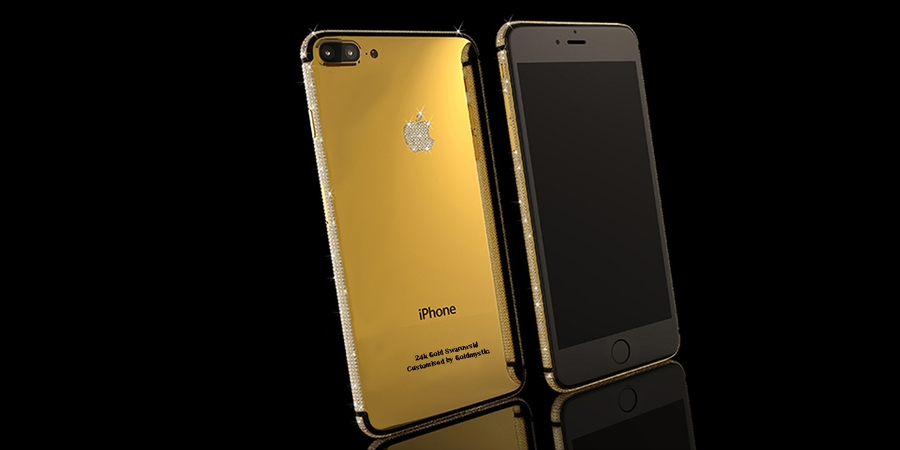 iPhone 7 Plus 24k Gold Swarovski